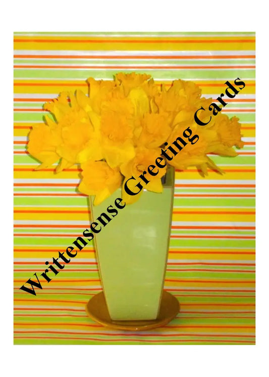 Daffodils Birthday Card (1 10 30 And 50 Pcs) Paper Products