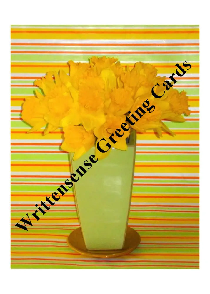 Daffodils Birthday Card (1 10 30 And 50 Pcs) Paper Products