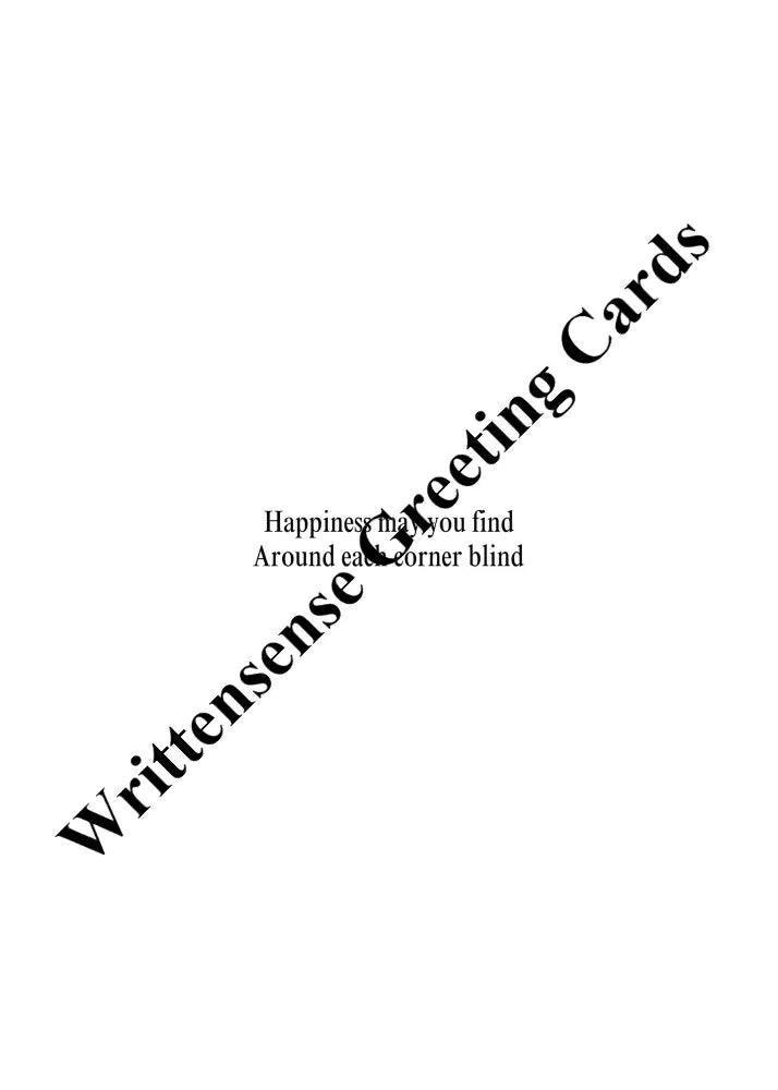 Trail Happiness Card (1 10 30 and 50 pcs) - Paper products