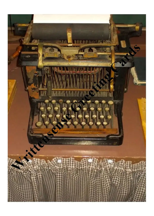 Typewriter Wedding Card (1 10 30 And 50 Pcs) Paper Products