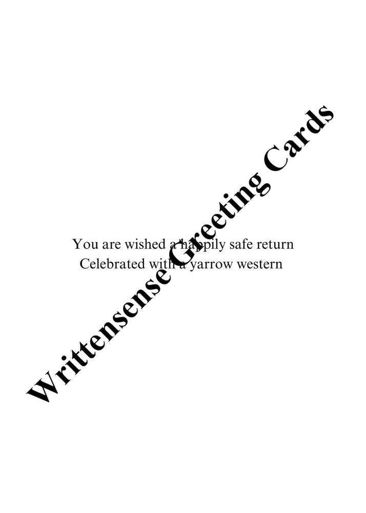 Western Yarrow Safe-Return Or Deployment Card (1 10 30 And 50 Pcs) Paper Products